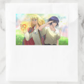 Sticker Rectangulaire Hurlement et hurlement (Sac)