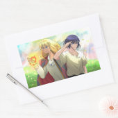Sticker Rectangulaire Hurlement et hurlement (Enveloppe)
