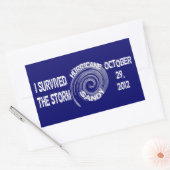 Sticker Rectangulaire Hurricane Sandy (Enveloppe)