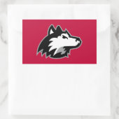 Sticker Rectangulaire Huskies du nord de l'Illinois (Sac)