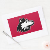 Sticker Rectangulaire Huskies du nord de l'Illinois (Enveloppe)