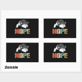 Sticker Rectangulaire Husky | Hope Funny Siberian Husky Amoureux des chi (Feuille)