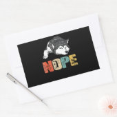 Sticker Rectangulaire Husky | Hope Funny Siberian Husky Amoureux des chi (Enveloppe)