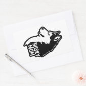 Sticker Rectangulaire Husky Maman (Enveloppe)