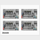 Sticker Rectangulaire HWY 51 Argent (Feuille)