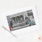 Sticker Rectangulaire HWY 51 Argent (Enveloppe)