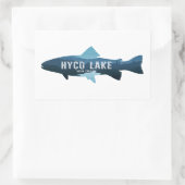 Sticker Rectangulaire Hyco Lake North Carolina Fish (Sac)