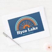 Sticker Rectangulaire Hyco Lake North Carolina Rainbow (Enveloppe)