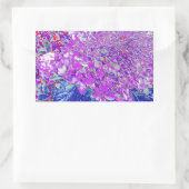 Sticker Rectangulaire Hydrangea élégant violet et bleu limelight (Sac)