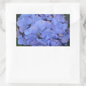 Sticker Rectangulaire Hydrangea macrophylla violette rustique (Sac)