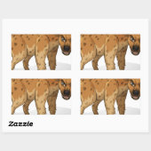 Sticker Rectangulaire Hyena (Feuille)