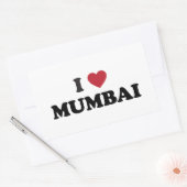 Sticker Rectangulaire I Heart Mumbai Inde (Enveloppe)