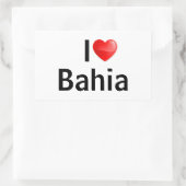 Sticker Rectangulaire I love Bahia (Sac)
