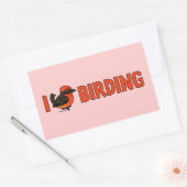 Sticker Rectangulaire I Love Birding VEFL (Enveloppe)