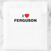 Sticker Rectangulaire I Love Ferguson Missouri (Sac)