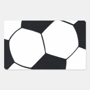 Sticker Rectangulaire I Love Football (Soccer) Coeur du jeu : I Love