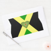 Sticker Rectangulaire I Love Jamaica Have a Nice Day and a Better Night (Enveloppe)