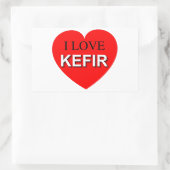 Sticker Rectangulaire I Love Kefir (Sac)