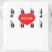 Sticker Rectangulaire I Love Kenya Massai Art Print (Sac)