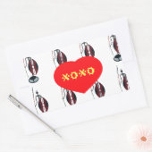 Sticker Rectangulaire I Love Kenya Massai Art Print (Enveloppe)