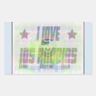 Sticker Rectangulaire I LOVE Los Angeles Belle Pastel Lapel Pin