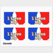 Sticker Rectangulaire "I Love My Wife" Imprimer (Feuille)
