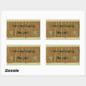 Sticker Rectangulaire I Love Packaging avec coeur (Feuille)
