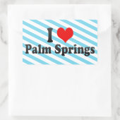 Sticker Rectangulaire I Love Palm Springs, États-Unis (Sac)