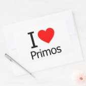 Sticker Rectangulaire I Love Primos (Enveloppe)