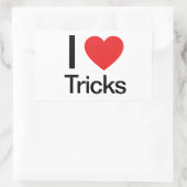 Sticker Rectangulaire I Love Tricks (Sac)
