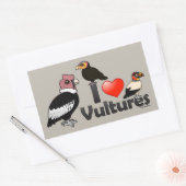 Sticker Rectangulaire I Love Vultures (Amérique du Sud) (Enveloppe)