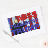 Sticker Rectangulaire I Miss Président Trump (Enveloppe)