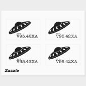 Sticker Rectangulaire ICD-10 : V9542XA - Accident de vaisseau spatial (Feuille)