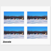 Sticker Rectangulaire Ice fishing collection (Feuille)