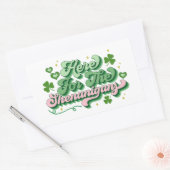 Sticker Rectangulaire Ici Pour Les Shenanigans Saint Patrick's Day (Enveloppe)