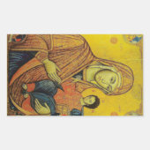 Sticker Rectangulaire Icône de la Vierge Marie Photo Imprimer (Devant)