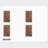 Sticker Rectangulaire Icône Madonna et Enfant (Feuille)