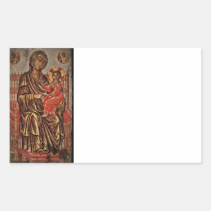 Sticker Rectangulaire Icône Madonna et Enfant