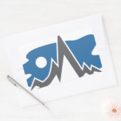 Sticker Rectangulaire Icône Montagne (Enveloppe)