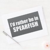 Sticker Rectangulaire I'd Rather Be In Spearfish South Dakota (Enveloppe)