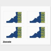 Sticker Rectangulaire Idaho Bred (Feuille)