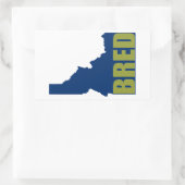 Sticker Rectangulaire Idaho Bred (Sac)