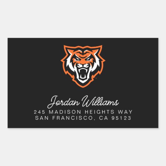 Sticker Rectangulaire Idaho State University Bengals Spirit Design (Devant)