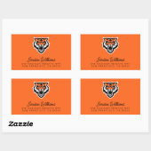 Sticker Rectangulaire Idaho State University Bengals Spirit Design (Feuille)