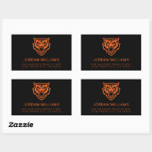 Sticker Rectangulaire Idaho State University Bengals Spirit Design (Feuille)