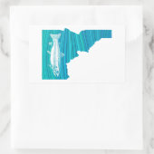 Sticker Rectangulaire Idaho Wave Fishing (Sac)