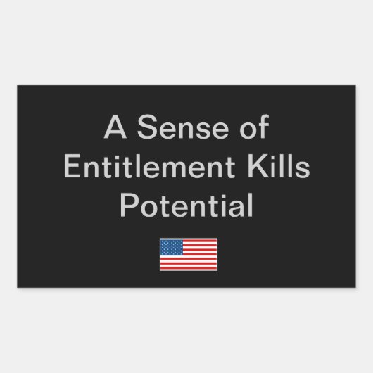 Sticker Rectangulaire Idée simple pour la saison politique (Devant)