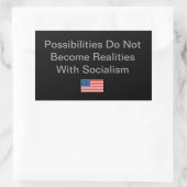 Sticker Rectangulaire Idée simple pour la saison politique (Sac)