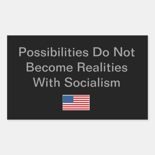 Sticker Rectangulaire Idée simple pour la saison politique (Devant)