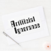 Sticker Rectangulaire Ignorance artificielle (Enveloppe)